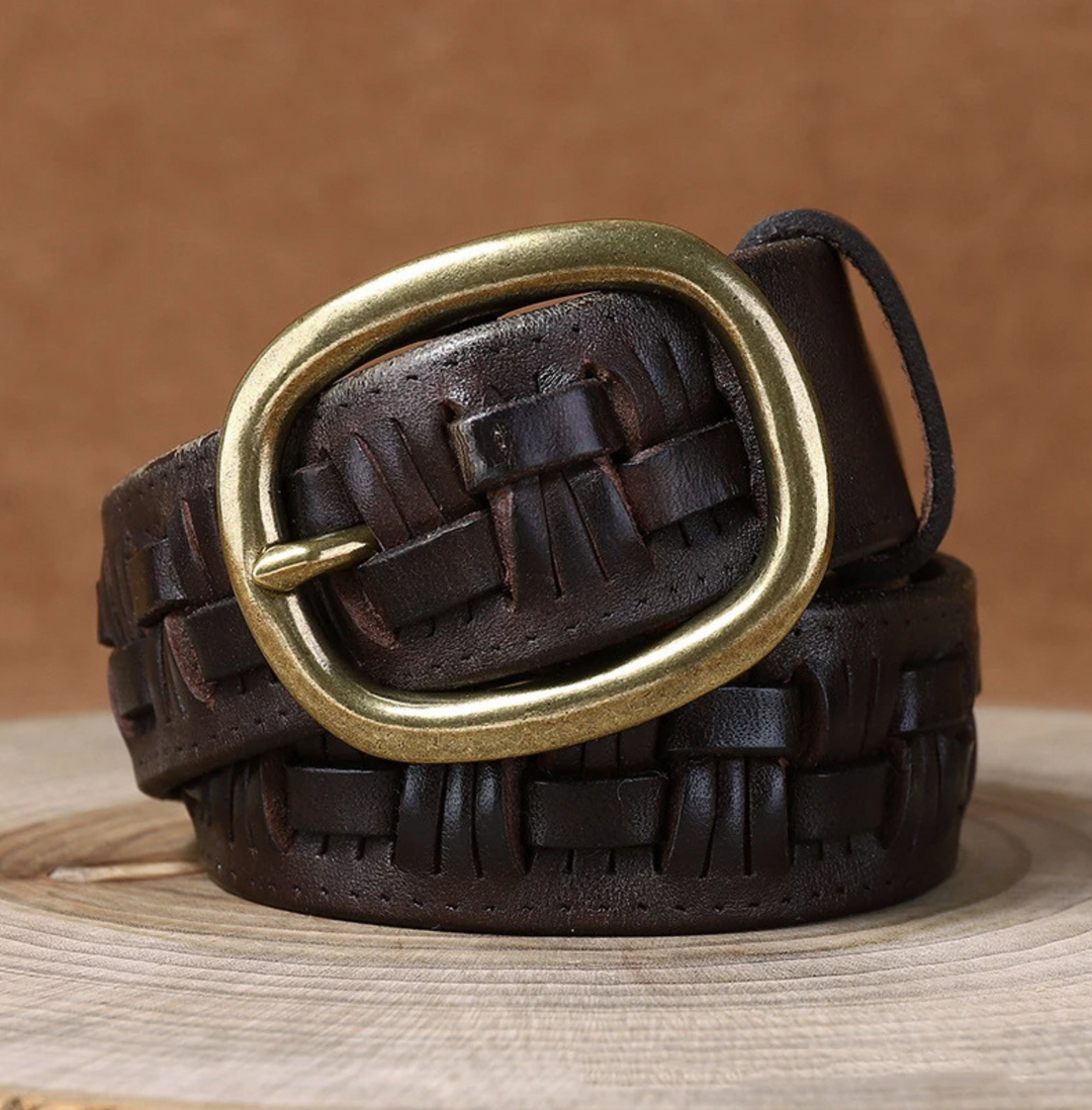Nomad Leather-Woven Belt