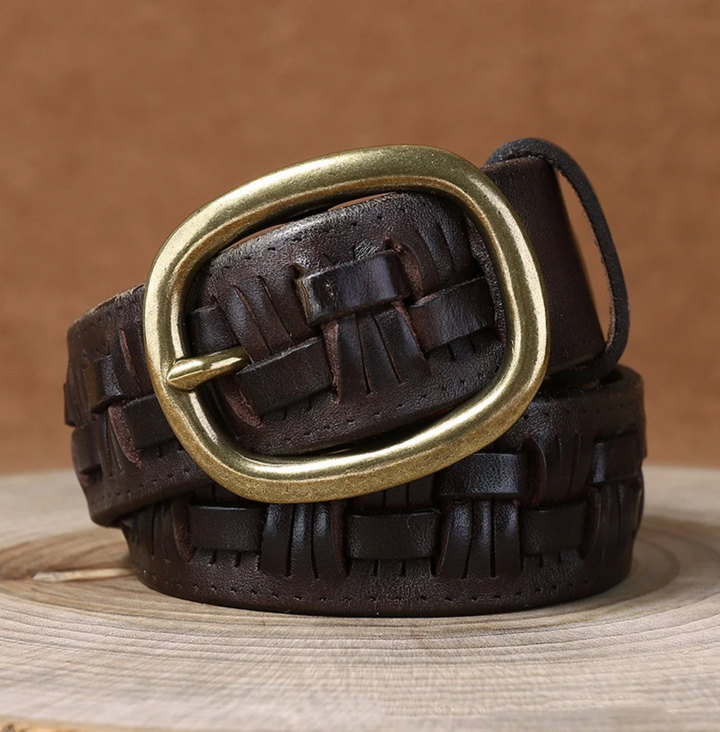 Nomad Leather-Woven Belt
