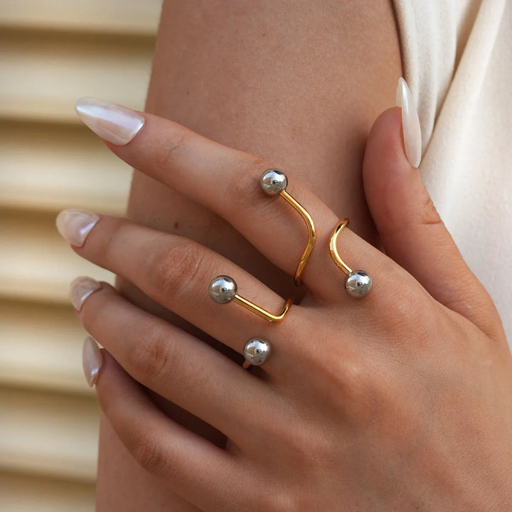 Orbit Steel Ball Ring