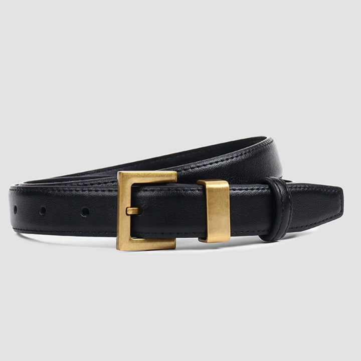 Cavaro Brass Leather Belt