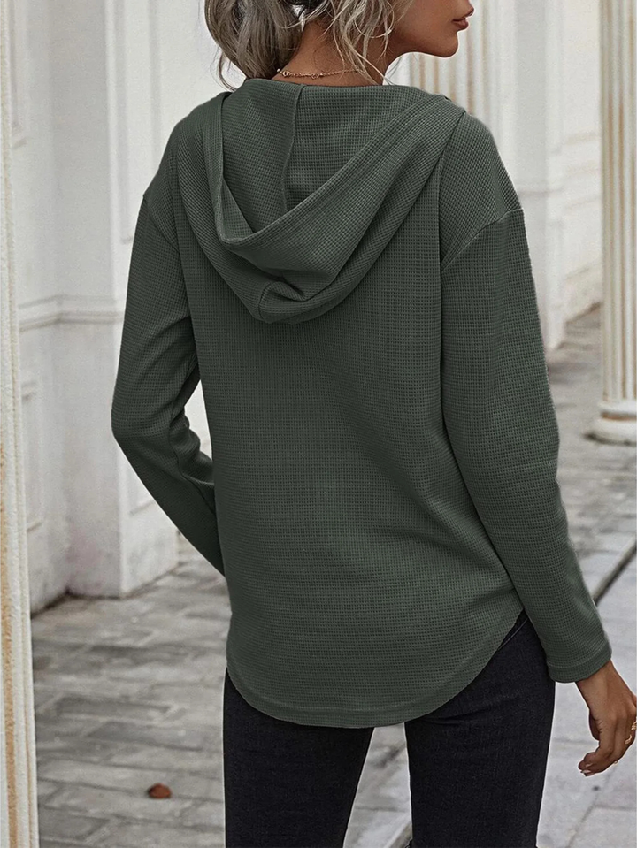 Calla Waffle Knit Hoodie