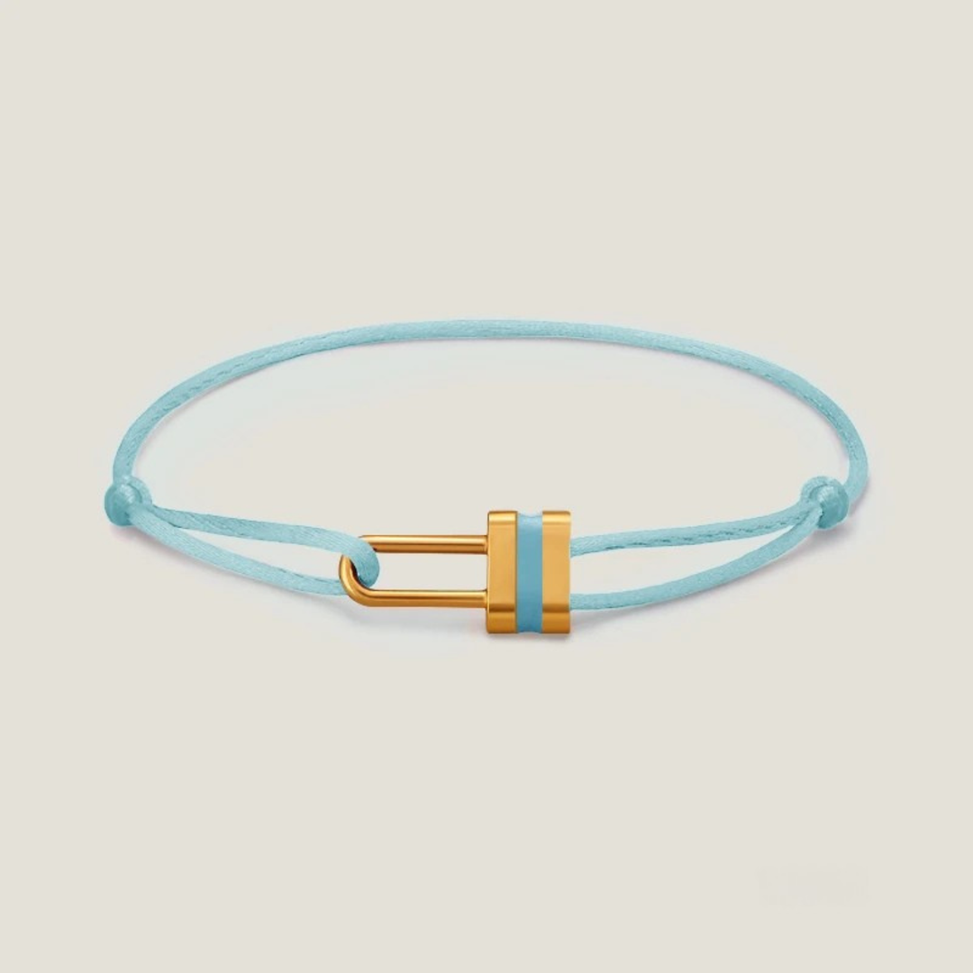 Lock Silk Rope Bracelet