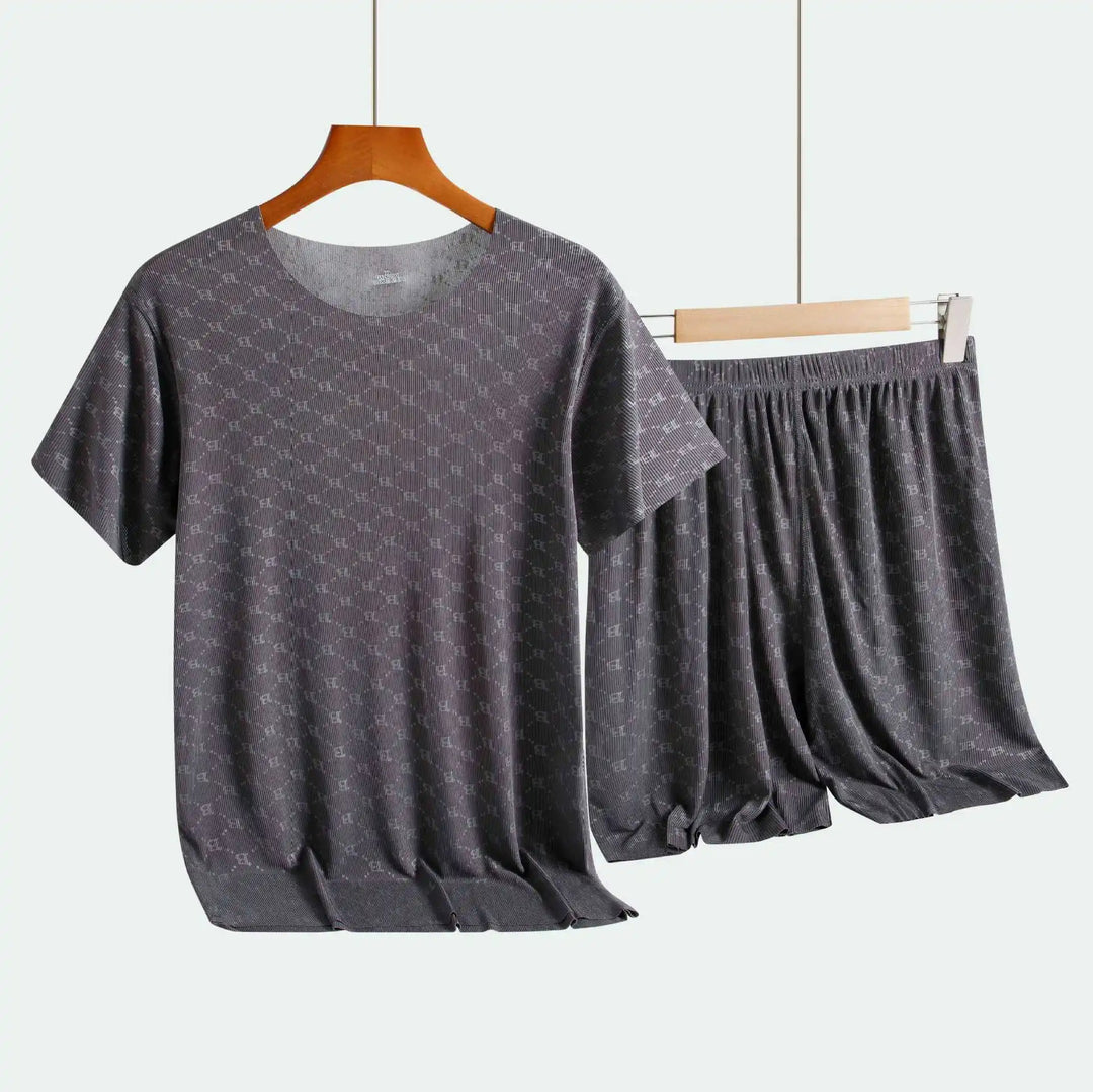 Monogram Ice Silk Lounge Set