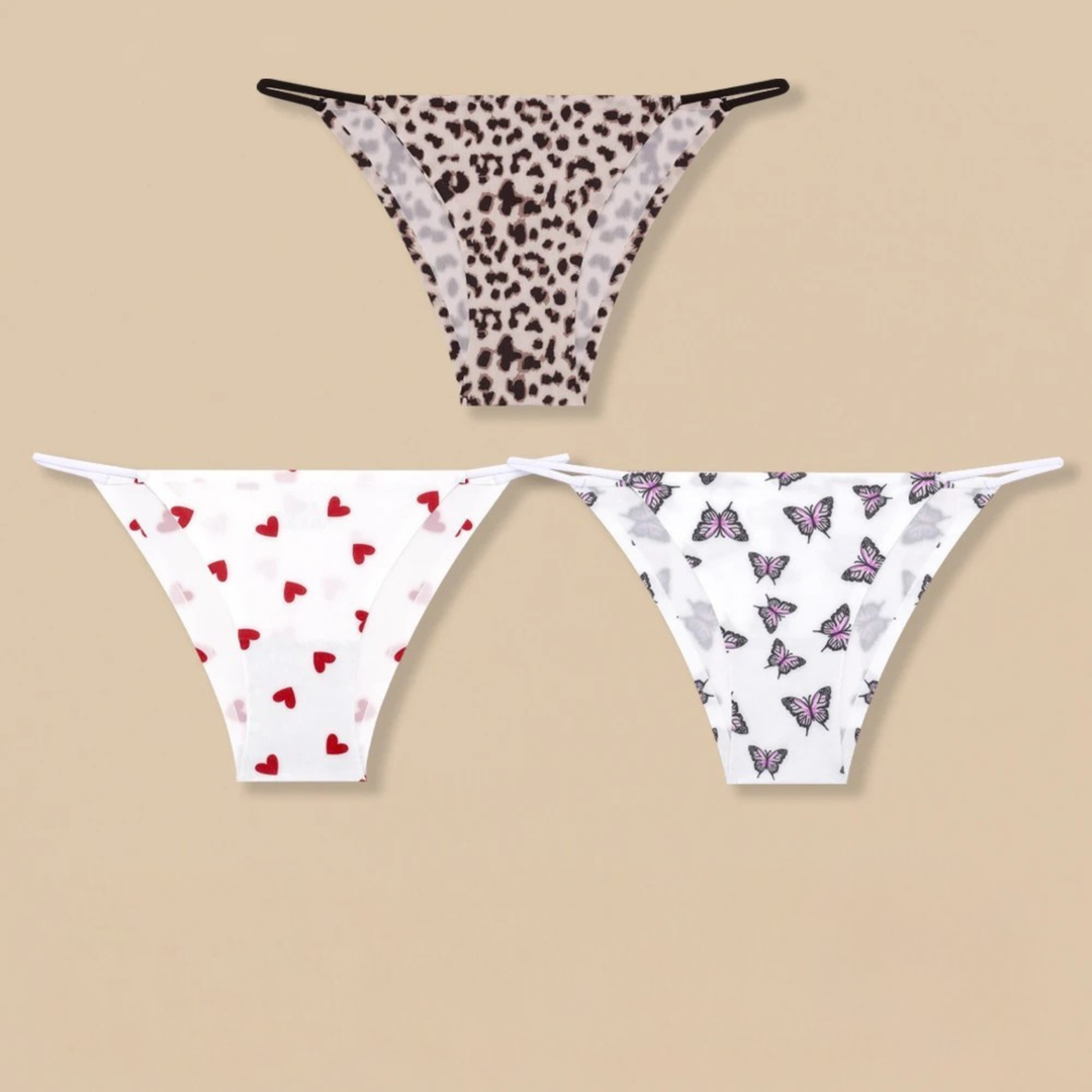 Desire Ice Silk Thong Set