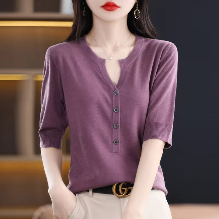 Sophia Cashmere Button-Up