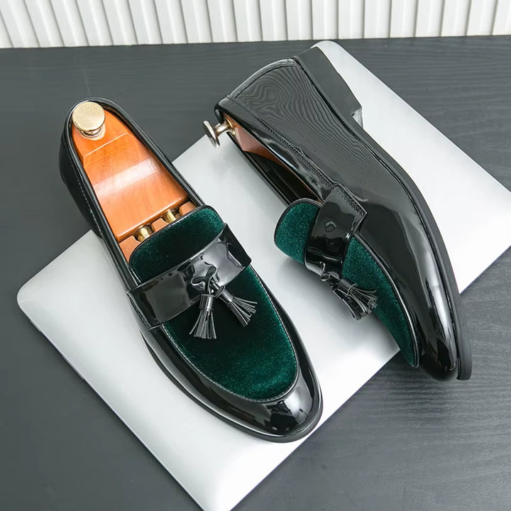 Bellavetro Velvet Tassel Loafers