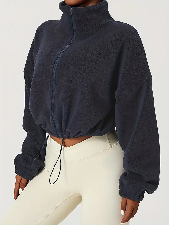 Forma Fleece Cropped Zip-Up