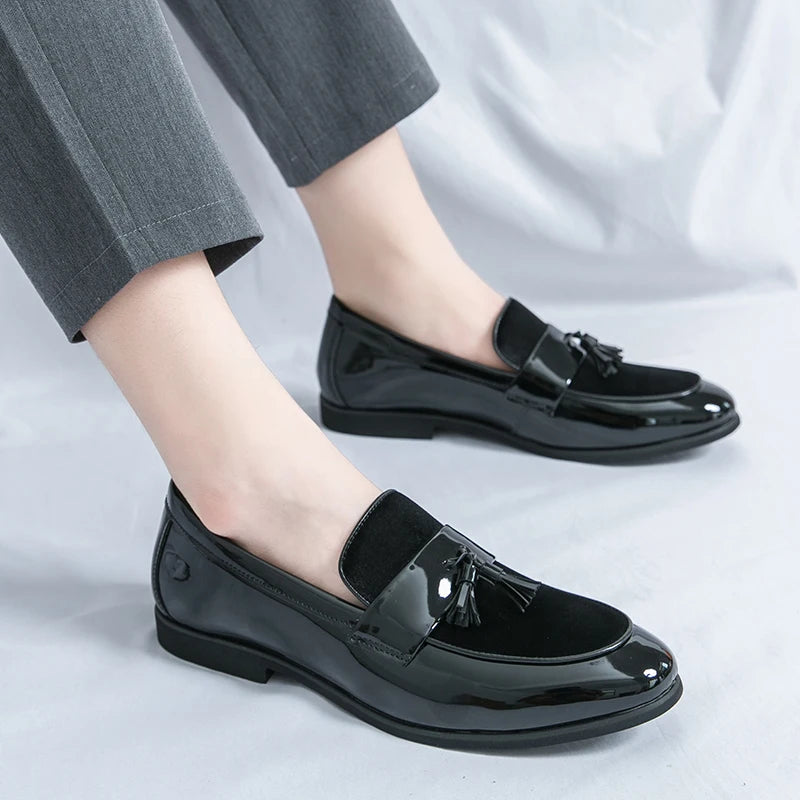 Bellavetro Velvet Tassel Loafers