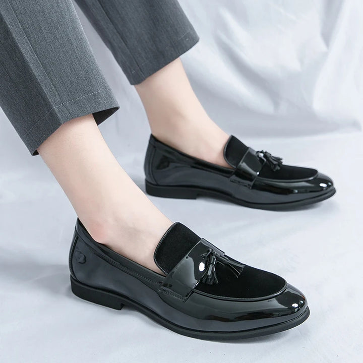 Bellavetro Velvet Tassel Loafers