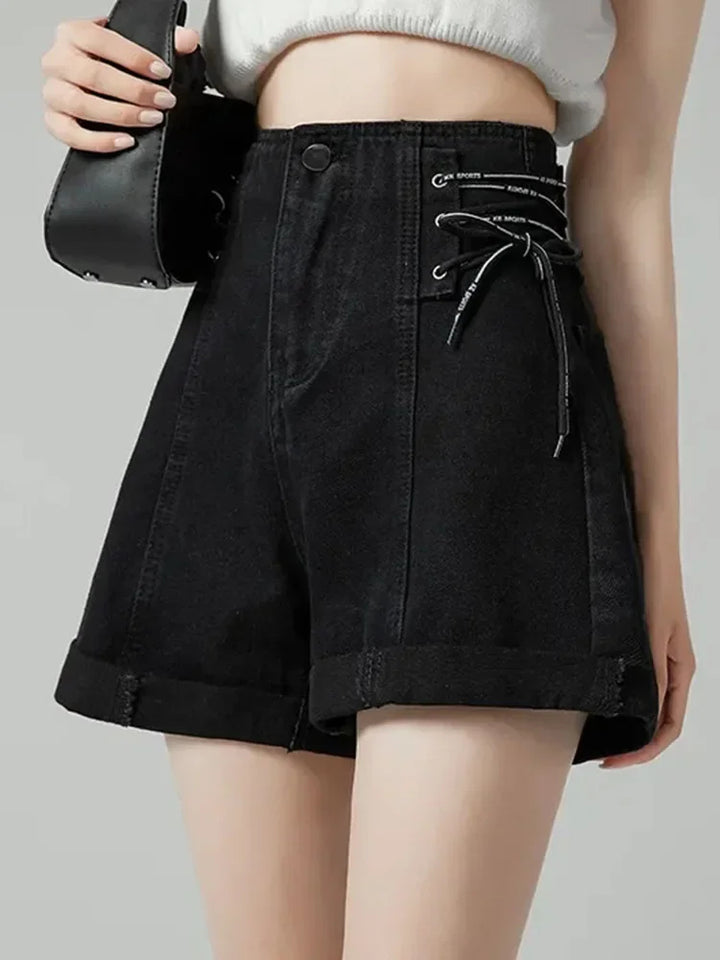 Juno Tie-Waist Denim Short