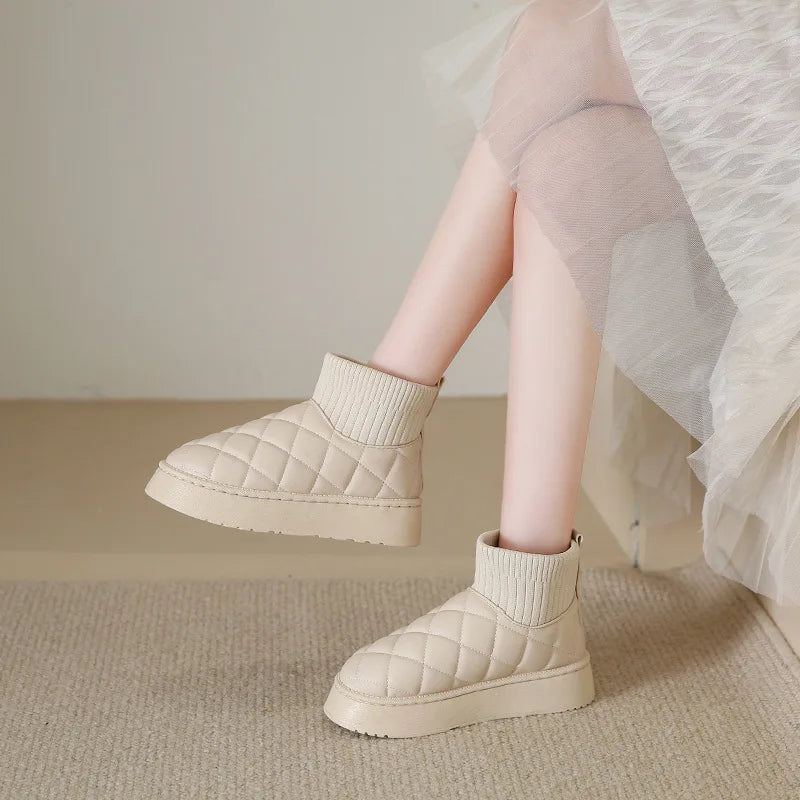 Quilted Platform Boot