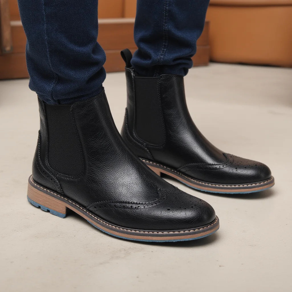 Regent Brogue Chelsea Boot