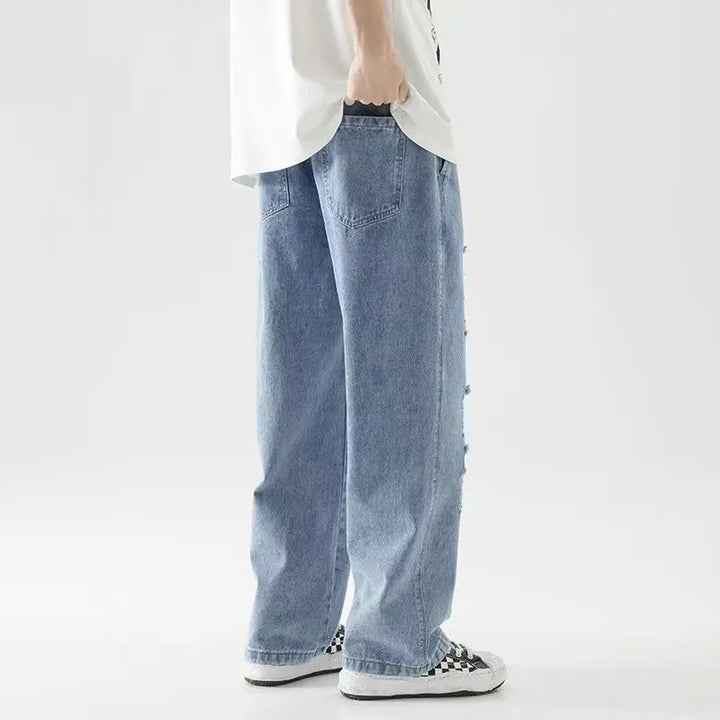 Riot Distressed Denim Jogger