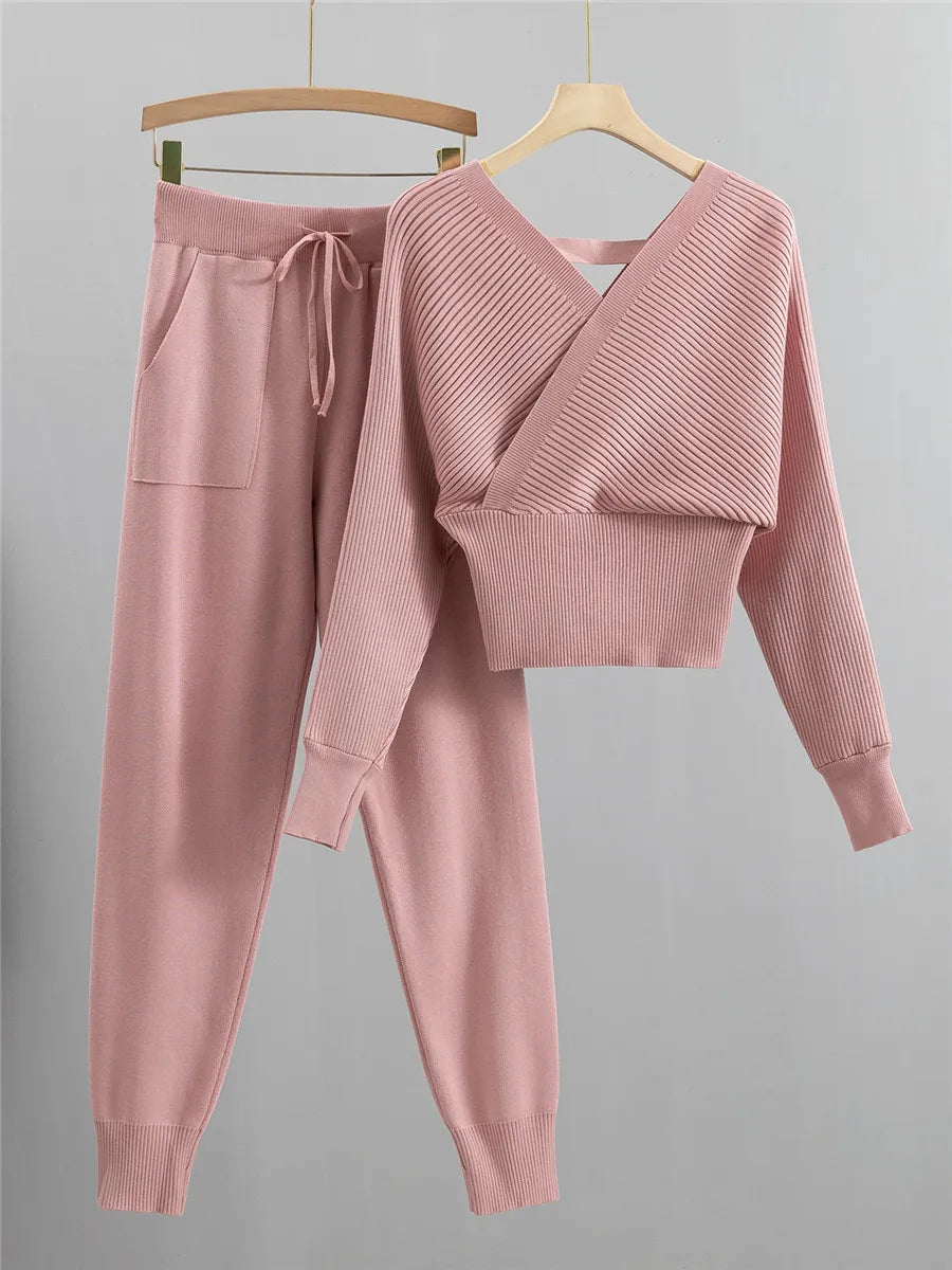 Aven Ribbed Knit Set