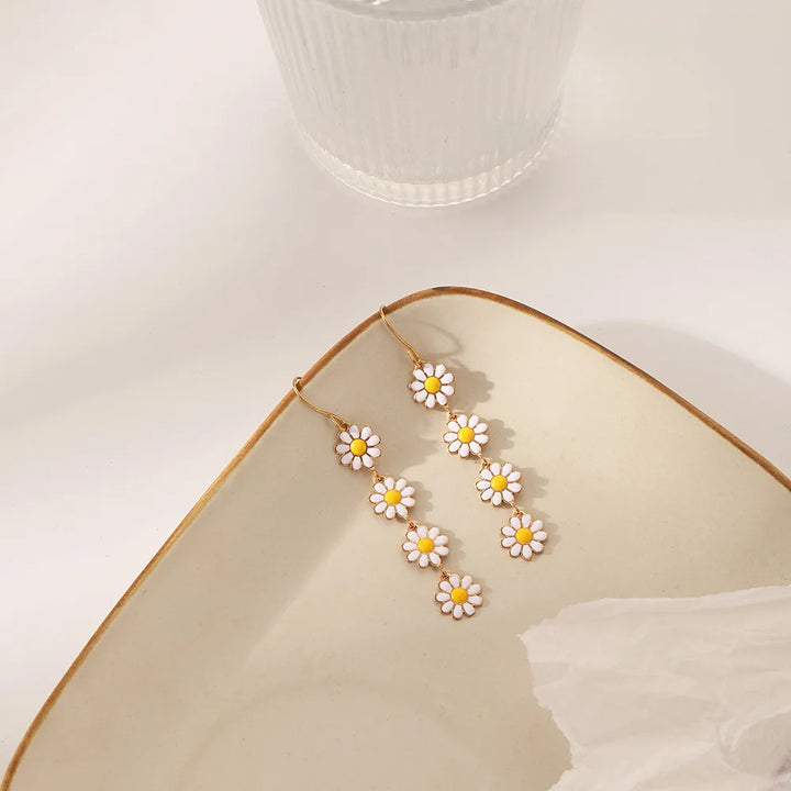 Daisy Chain Drop Earrings