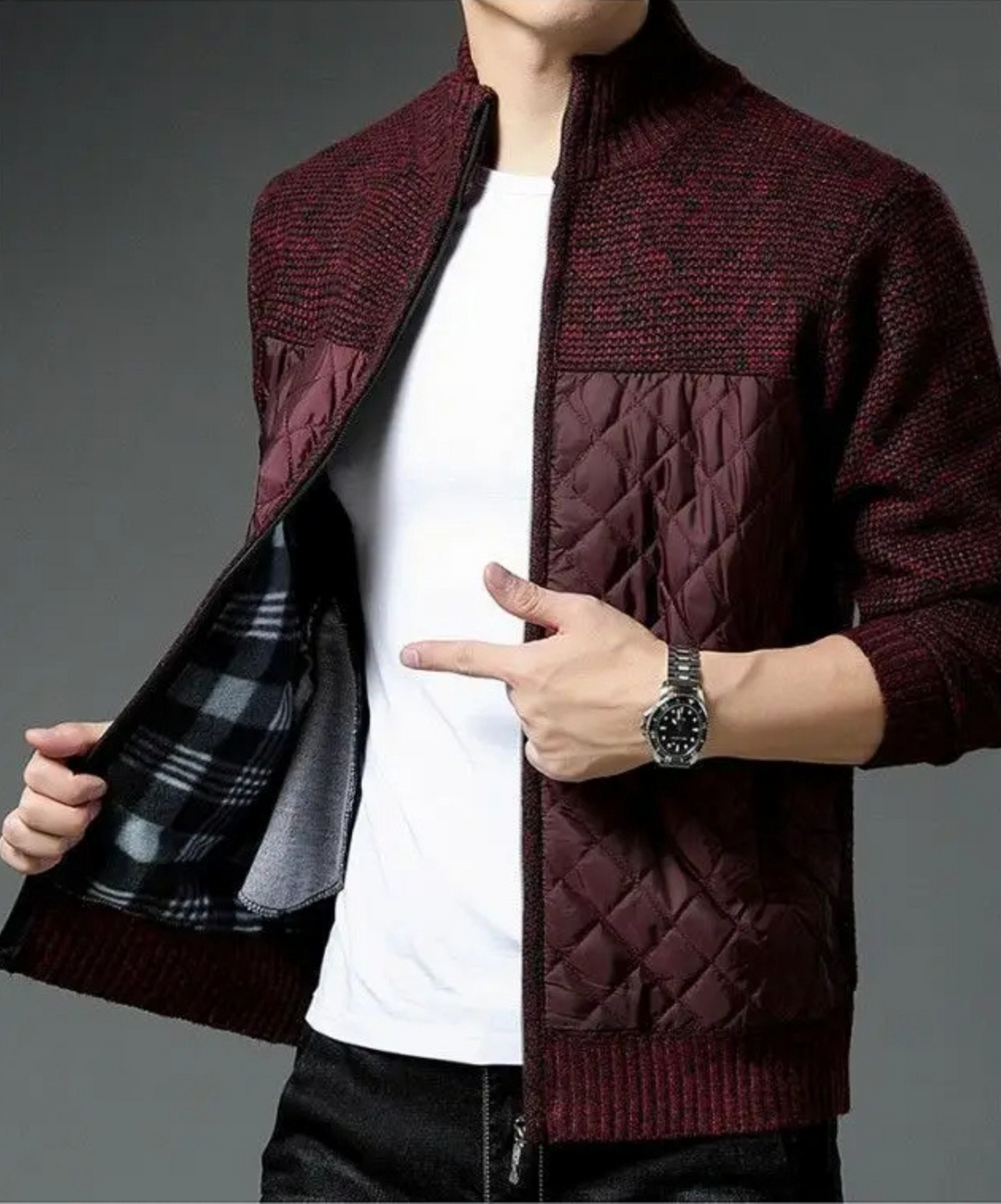 Alpine Diamond-Quilted Jacket
