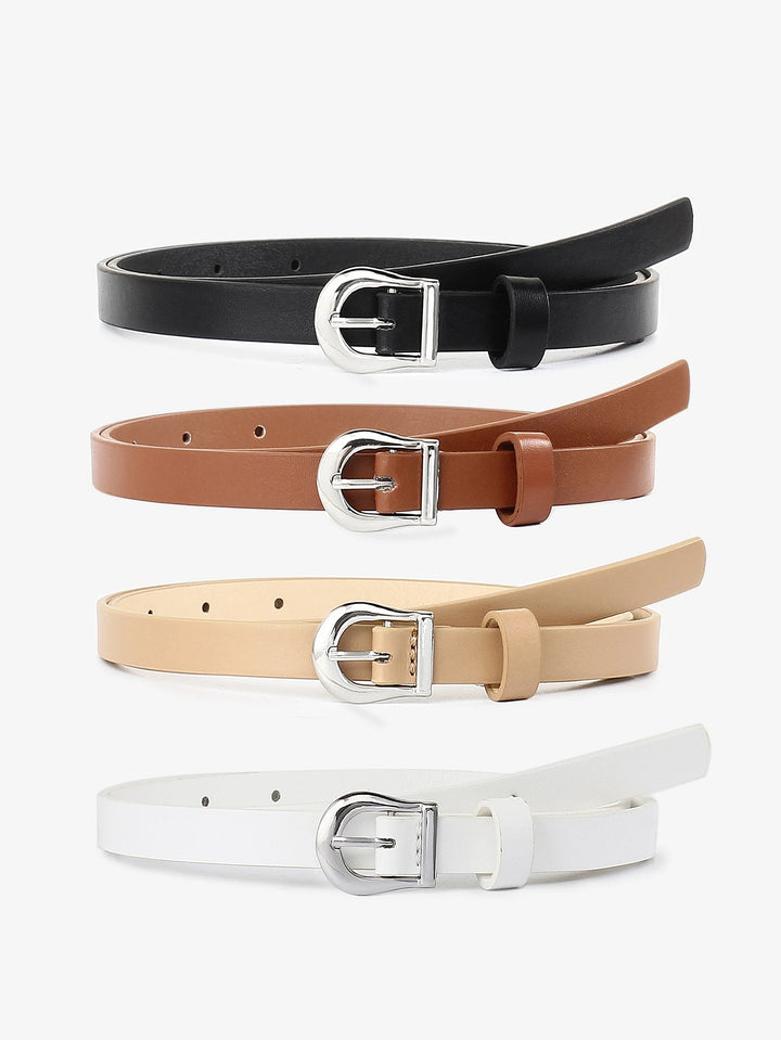 Vivara Slim Leather Belt Set