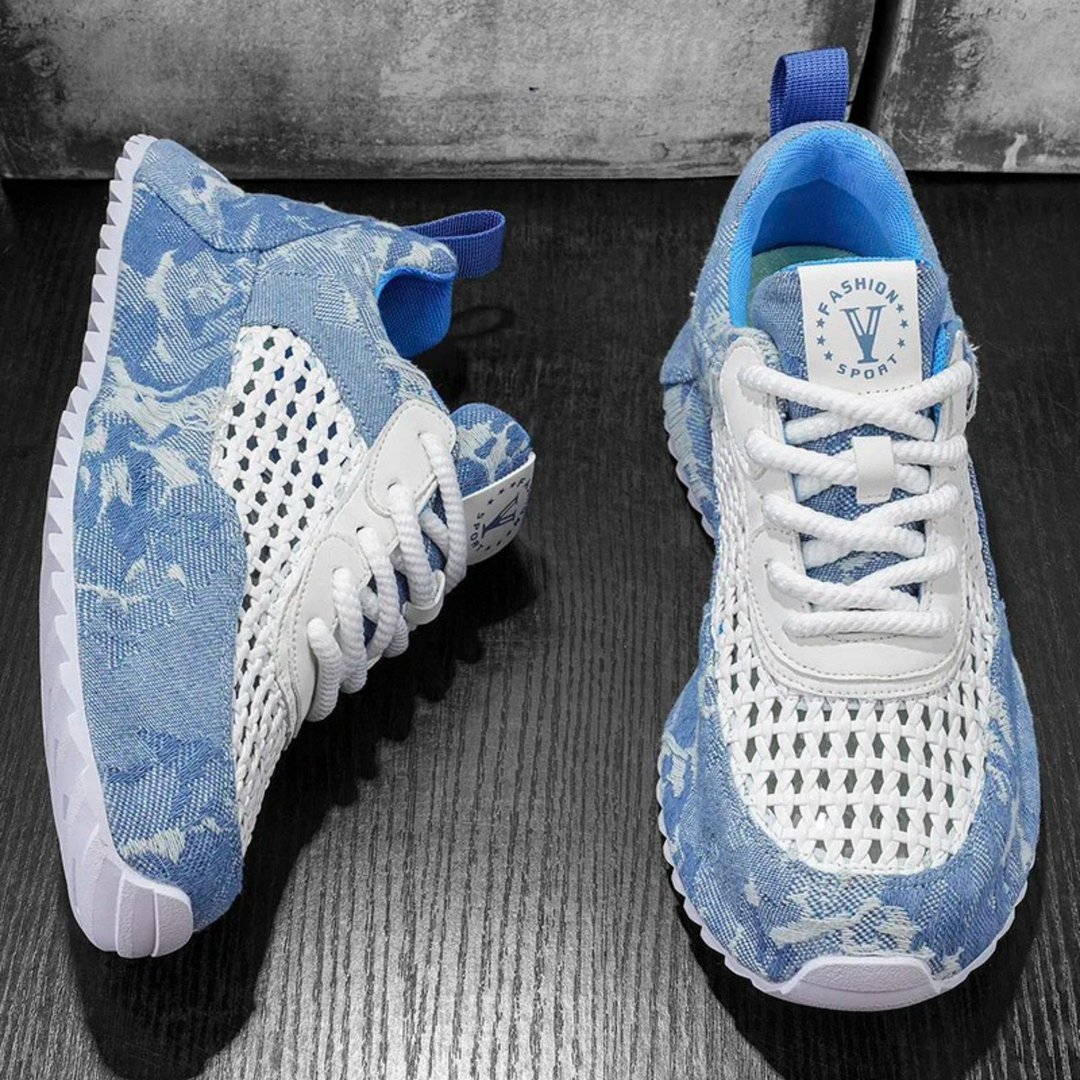 Denim Mesh Runner
