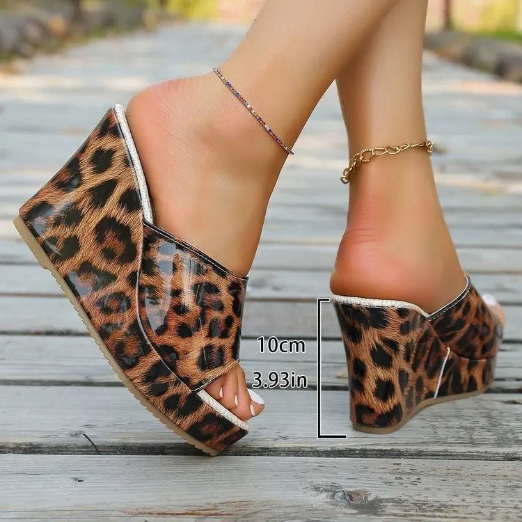 Athena Woven Wedge Mule