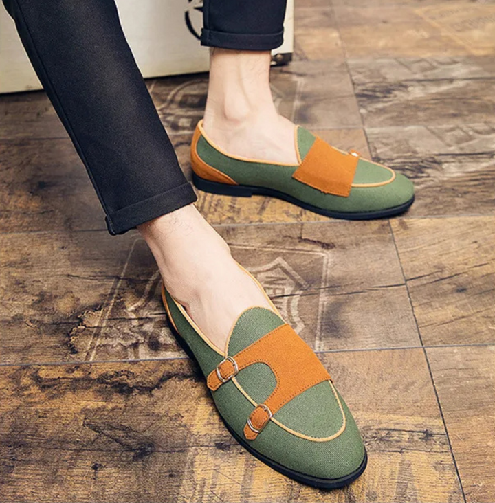 Dalton Contrast Buckle Loafer