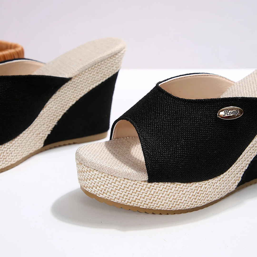 Isla Canvas Wedge Sandal