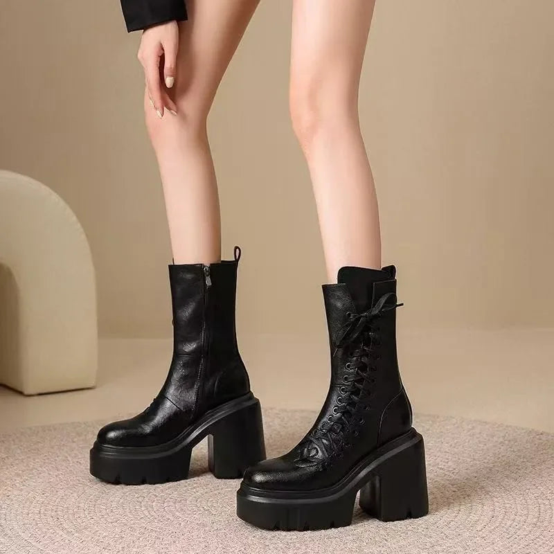 Vanta Platform Lace-Up Boot