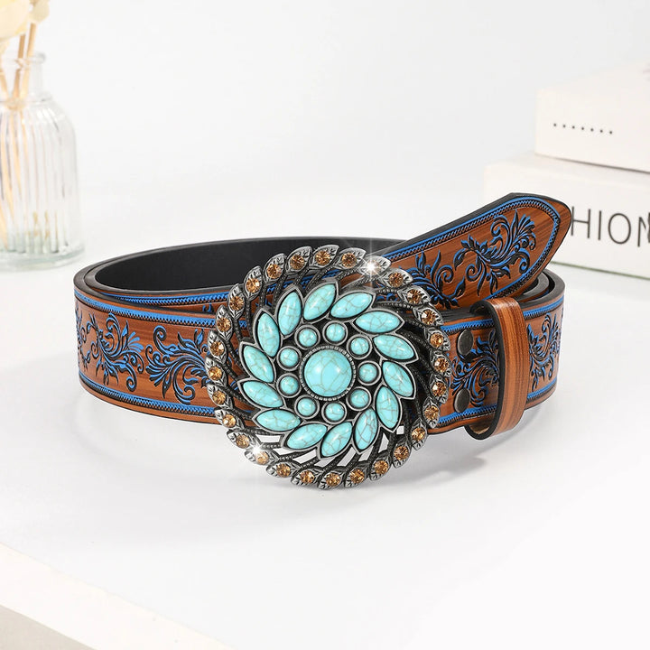 Heirloom Embossed Buckle Belt