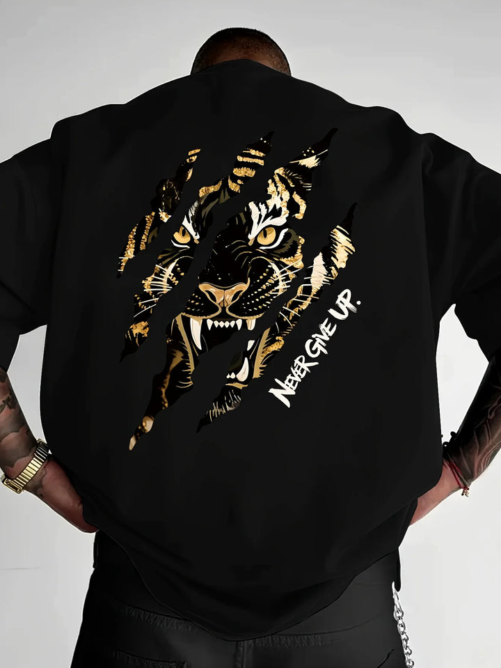 Never Give Up Oversized Tee