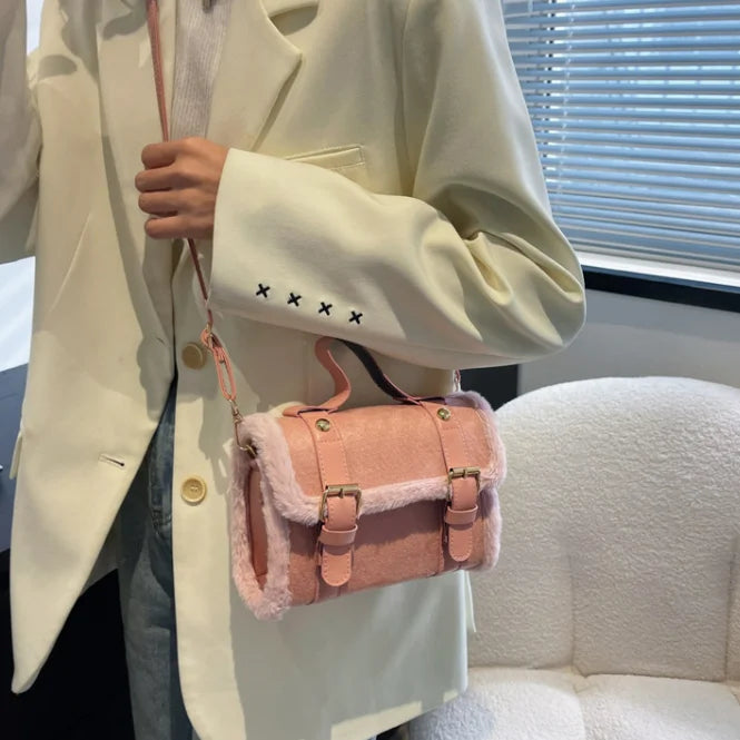 Alpine Shearling Crossbody Bag