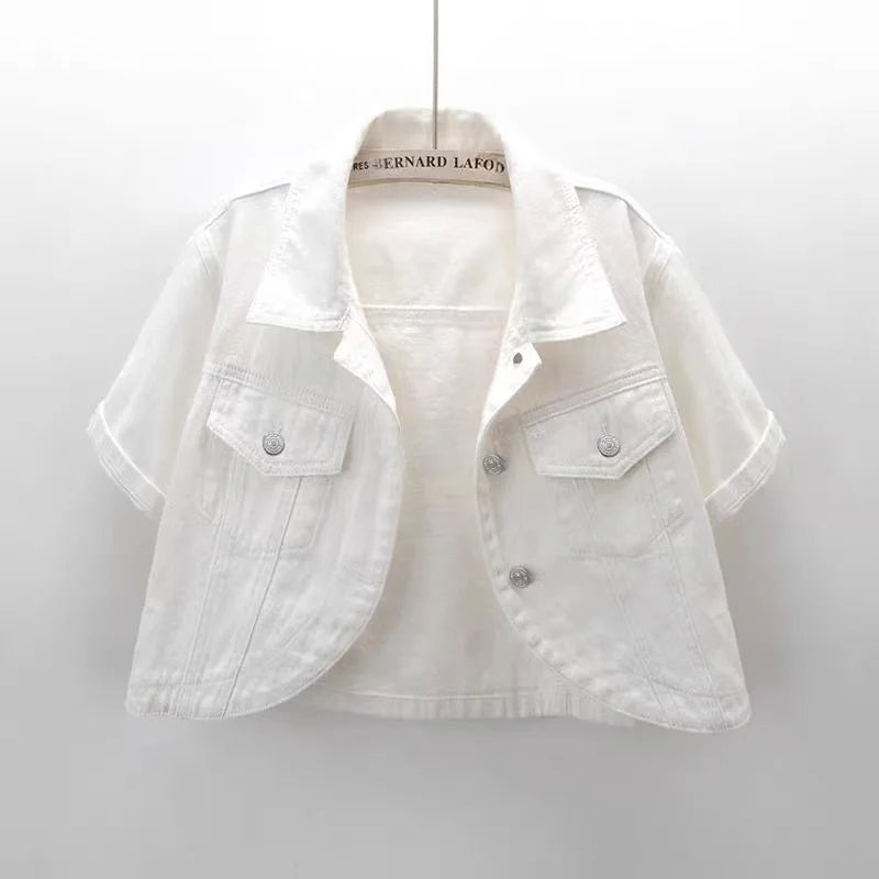 Essence Cropped Denim Jacket