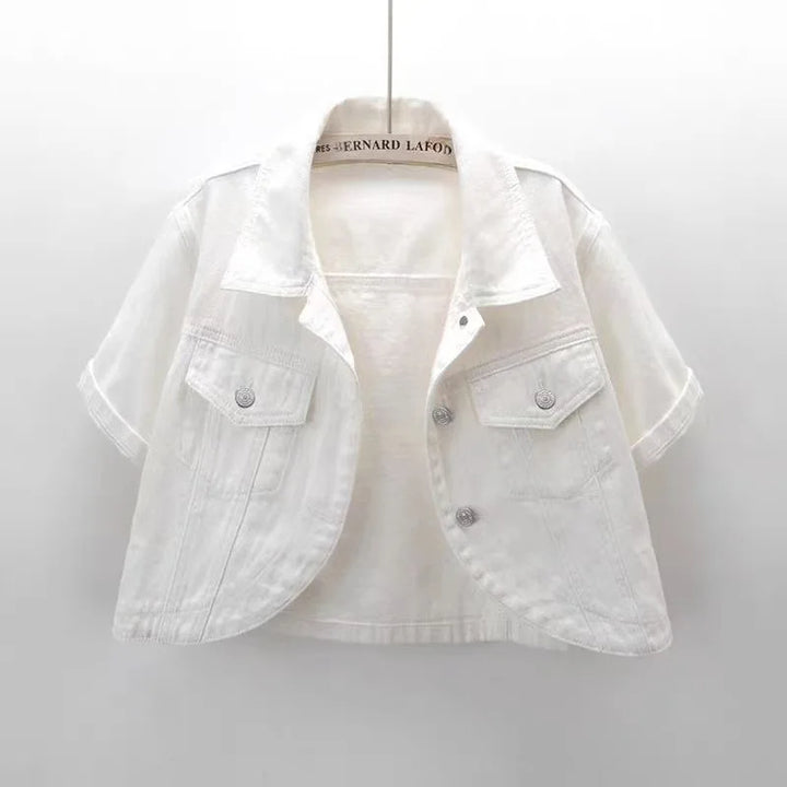 Essence Cropped Denim Jacket