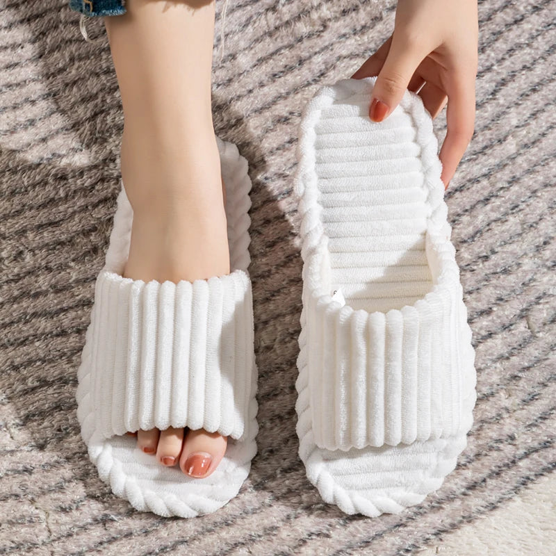 Camden Ribbed Corduroy Slides