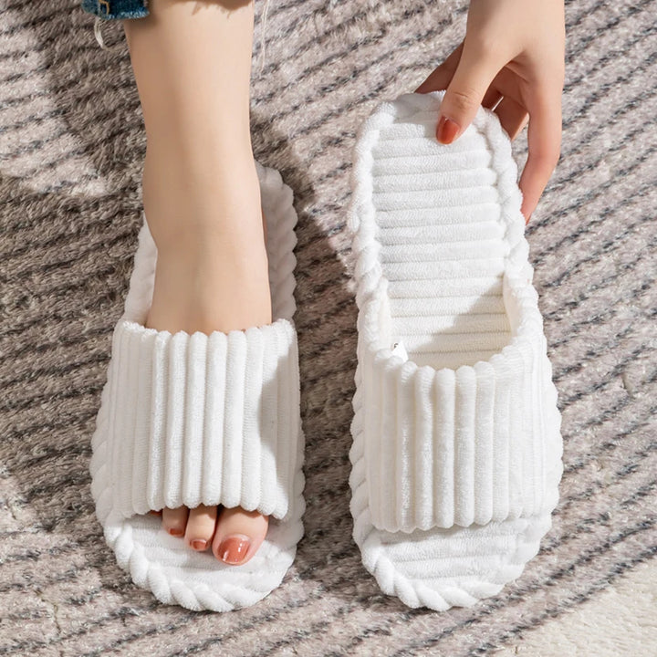 Camden Ribbed Corduroy Slides