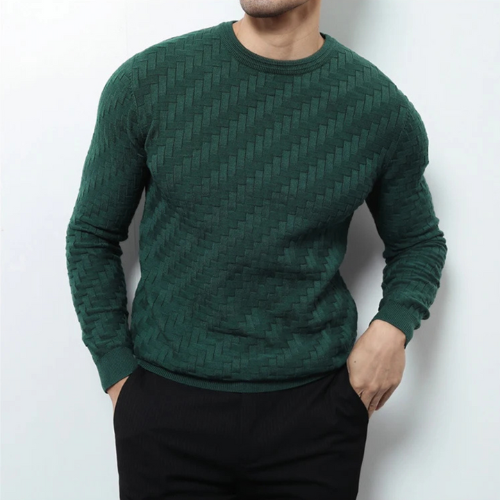 Montrel Woven Knit Pullover