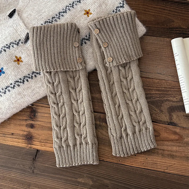 Chalet Cable-Knit Leg Warmers
