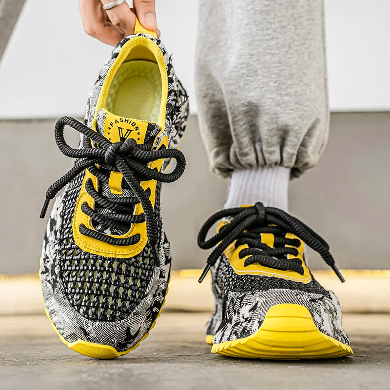 Denim Mesh Runner