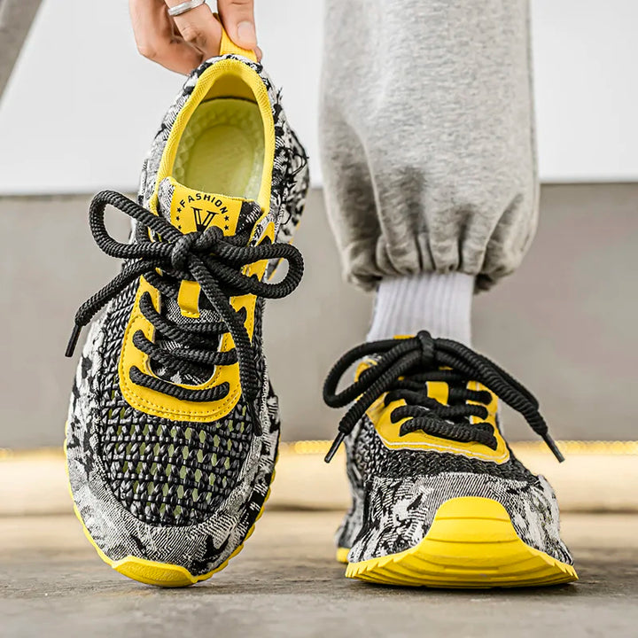 Denim Mesh Runner