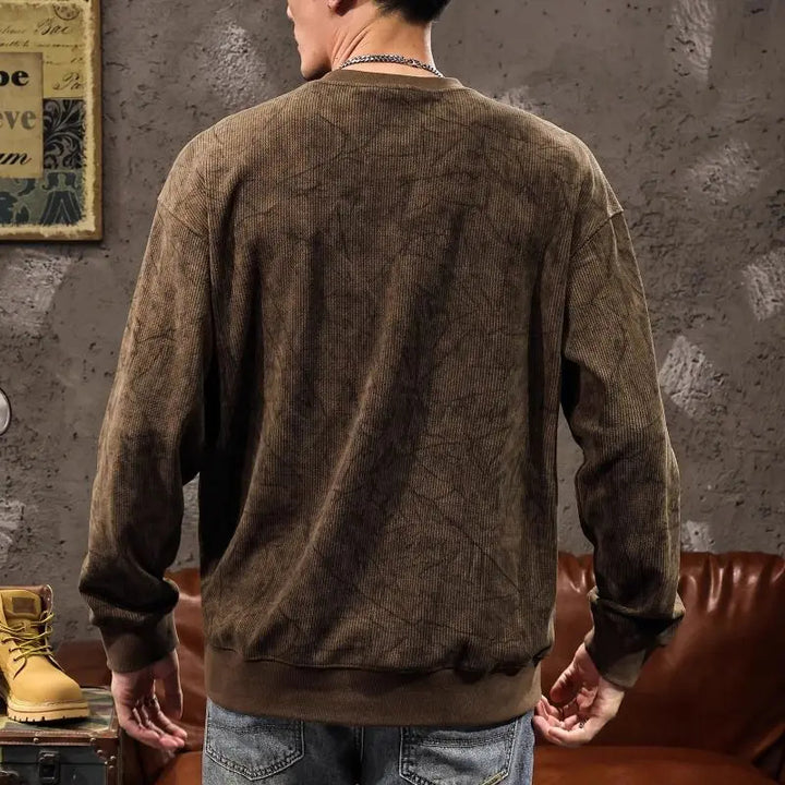 Harlan Washed Corduroy Crewneck