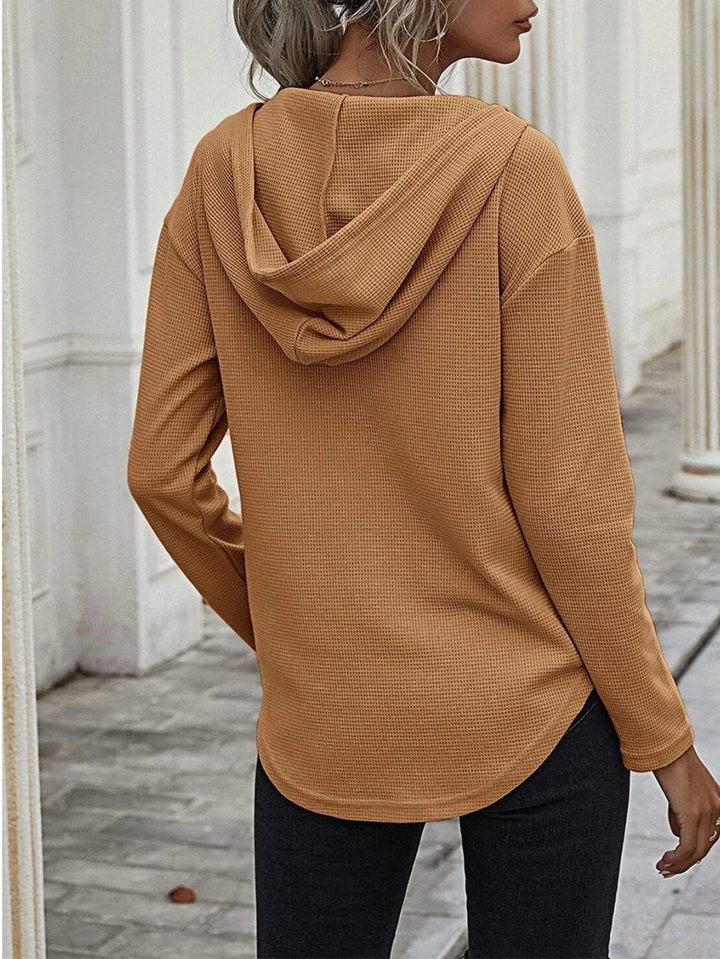 Calla Waffle Knit Hoodie