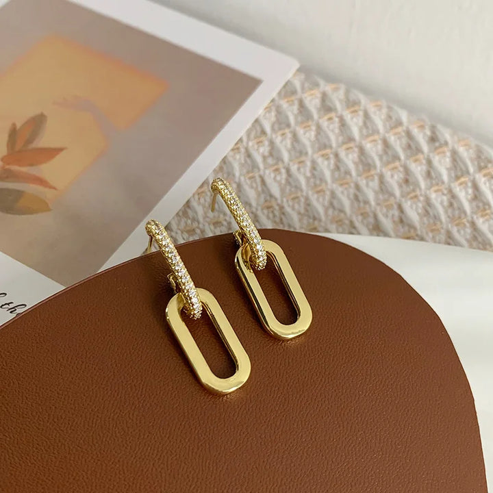 Pavé Loop Drop Earring