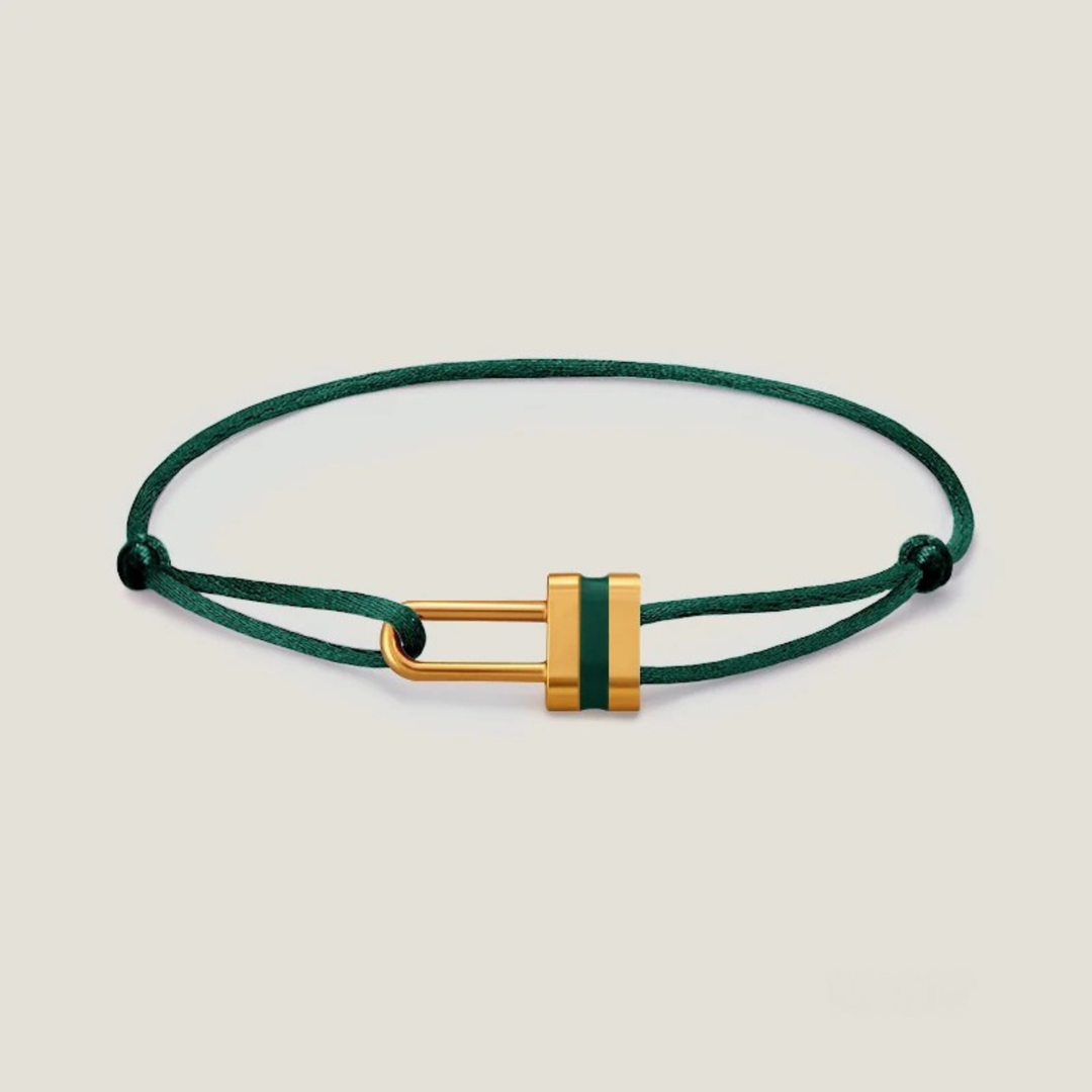 Lock Silk Rope Bracelet