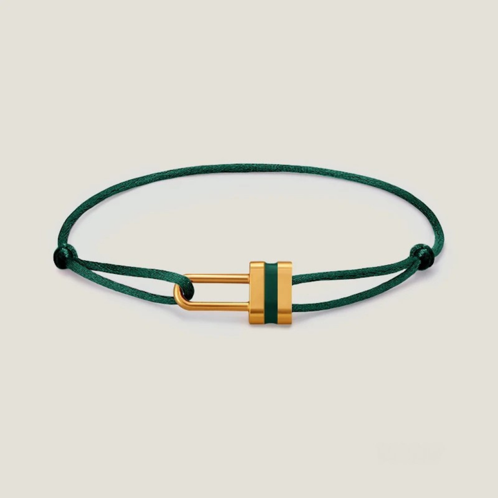Lock Silk Rope Bracelet