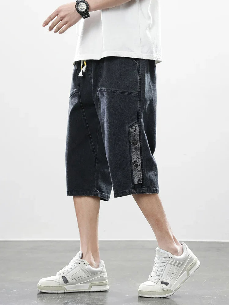 Division Drop-Cut Denim Short