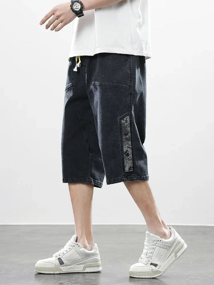 Division Drop-Cut Denim Short