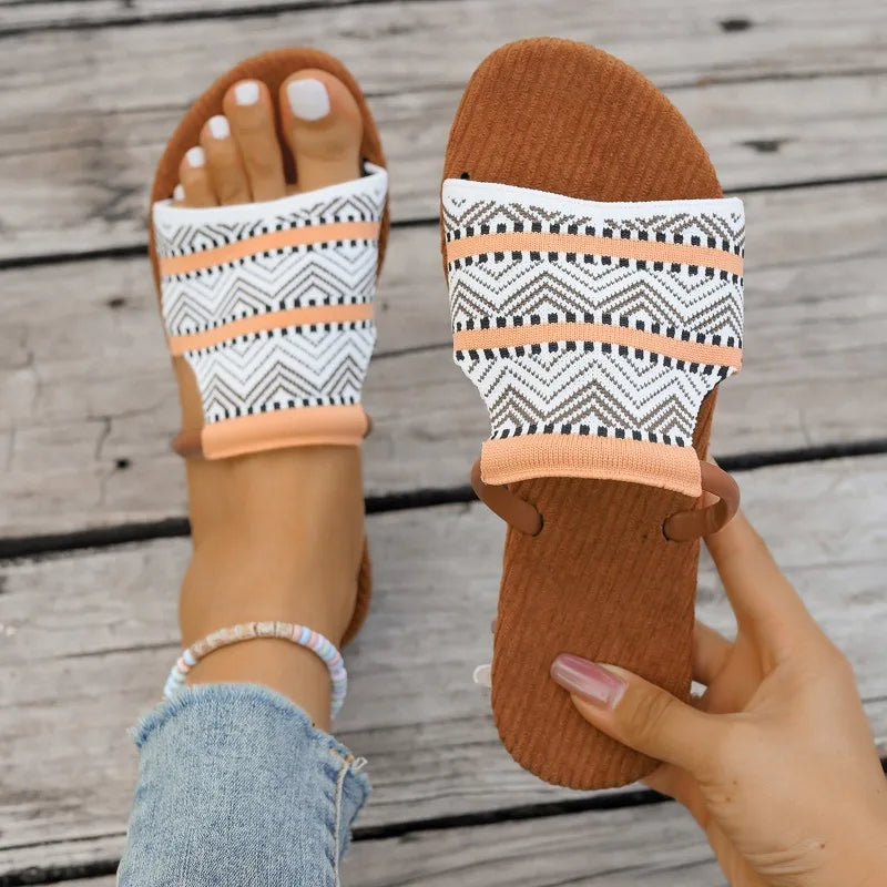 Zahara Boho Pattern Slides