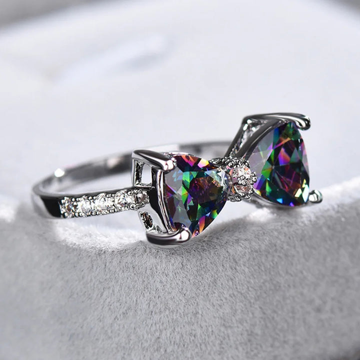 Ribbon Zircon Ring