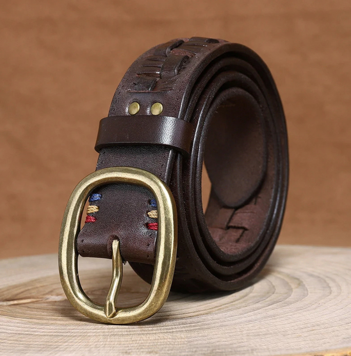 Nomad Leather-Woven Belt