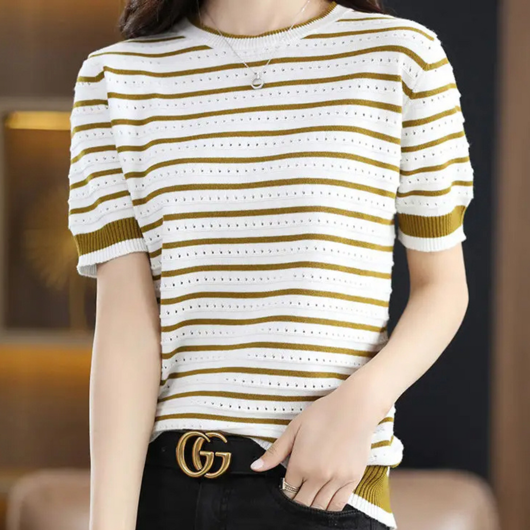 Madison Stripe Knit Tee