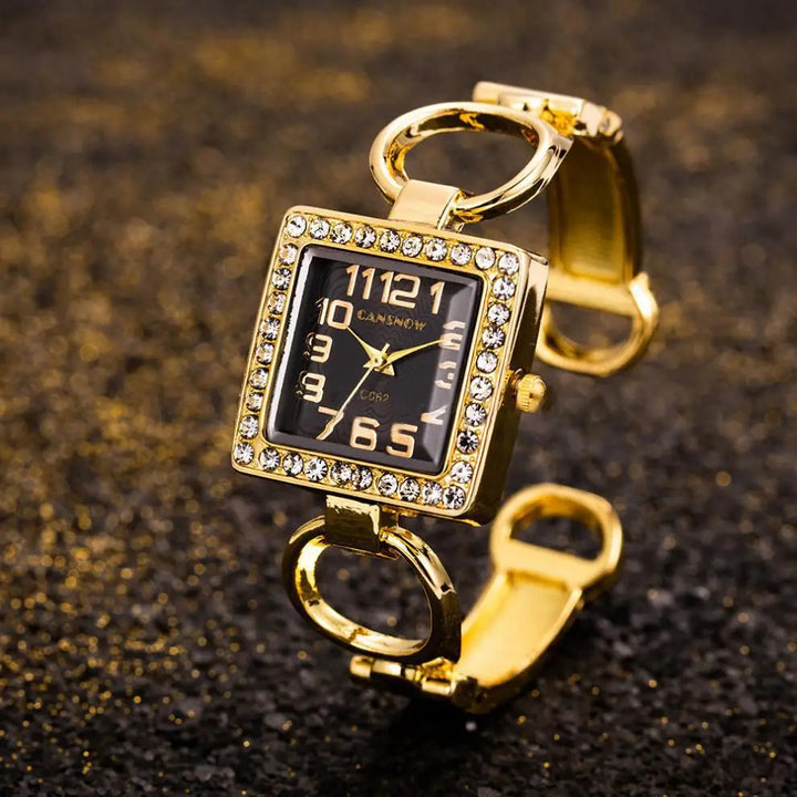 Hera Crystal Cuff Timepiece
