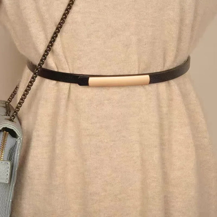 Maison Slim Leather Belt